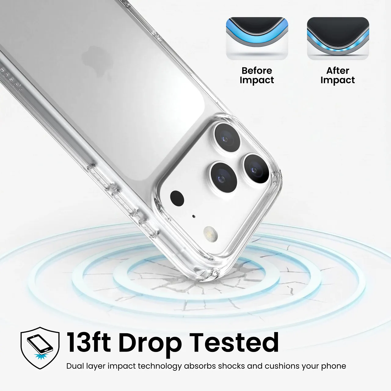 Калъф Speck Presidio Perfect-Clear, за iPhone 18 Pro, Clear 6 Speck Presidio Perfect-Clear за iPhone 18 Pro със защита при падане до 3.9 м