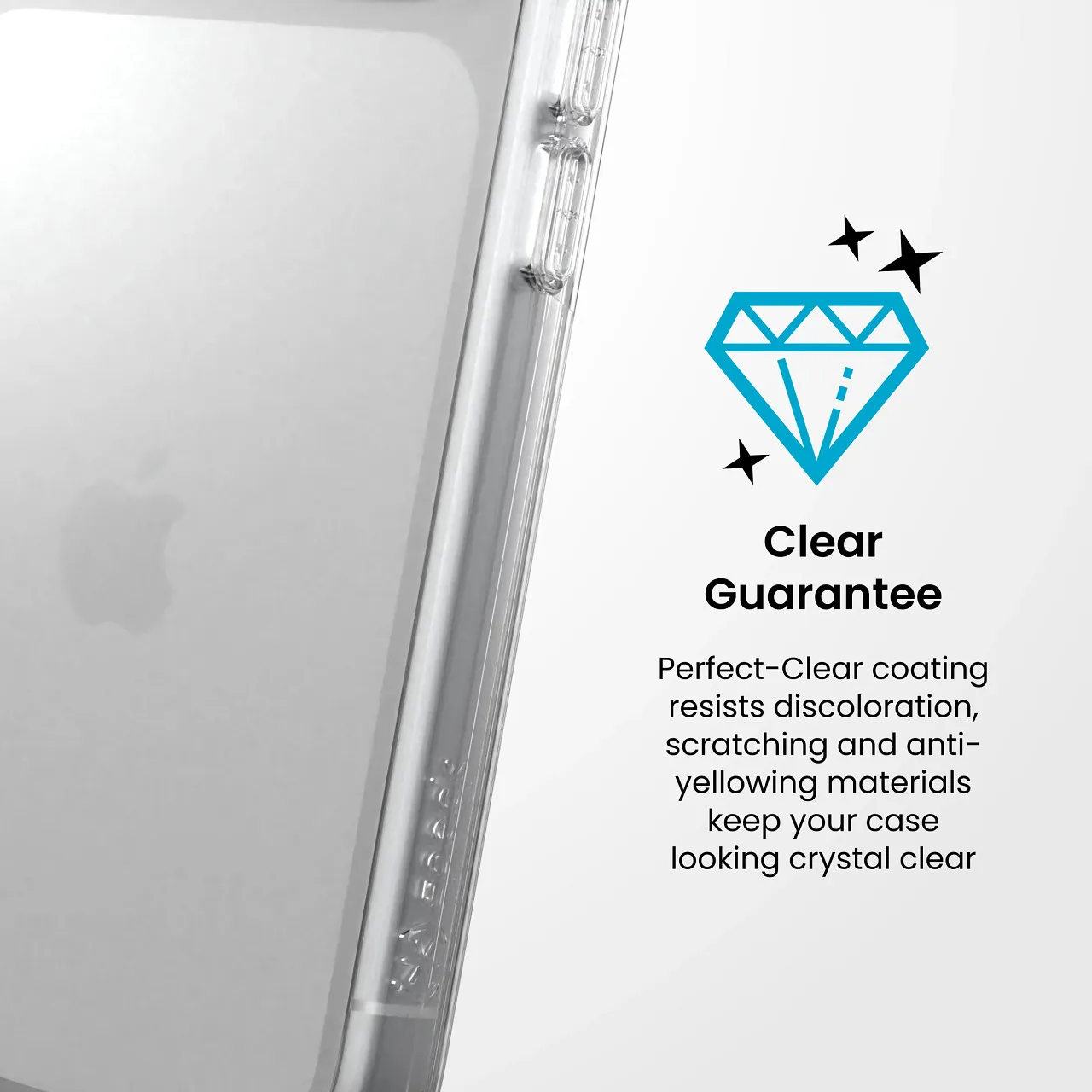 Калъф Speck Presidio Perfect-Clear, за iPhone 18 Pro, Clear 8 Perfect-Clear покритие срещу пожълтяване на прозрачен калъф Speck